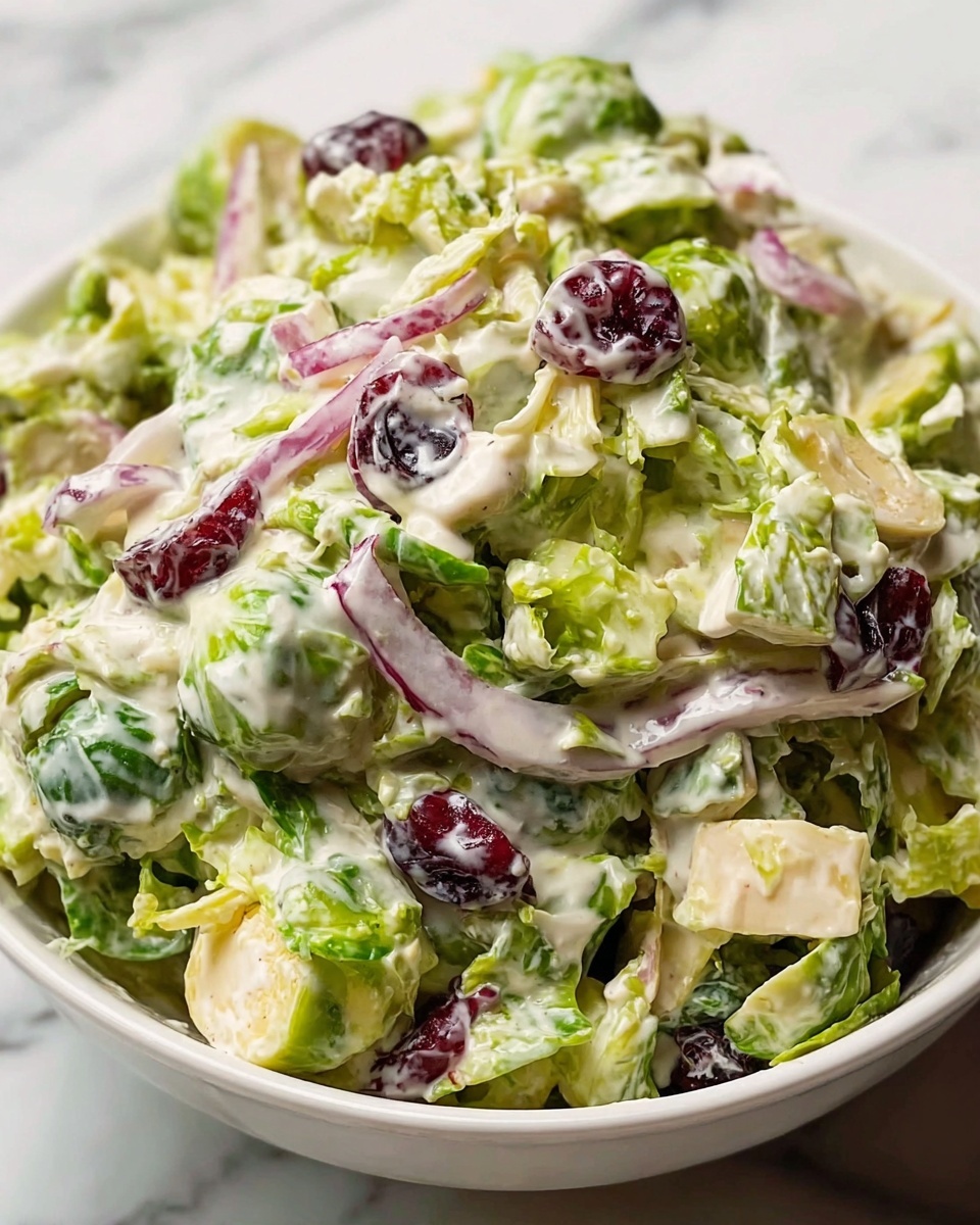 Creamy Brussels Sprouts Slaw Recipe - Recipe Image