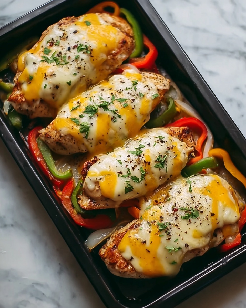 Cheesy Baked Fajita Chicken Recipe - Recipe Image