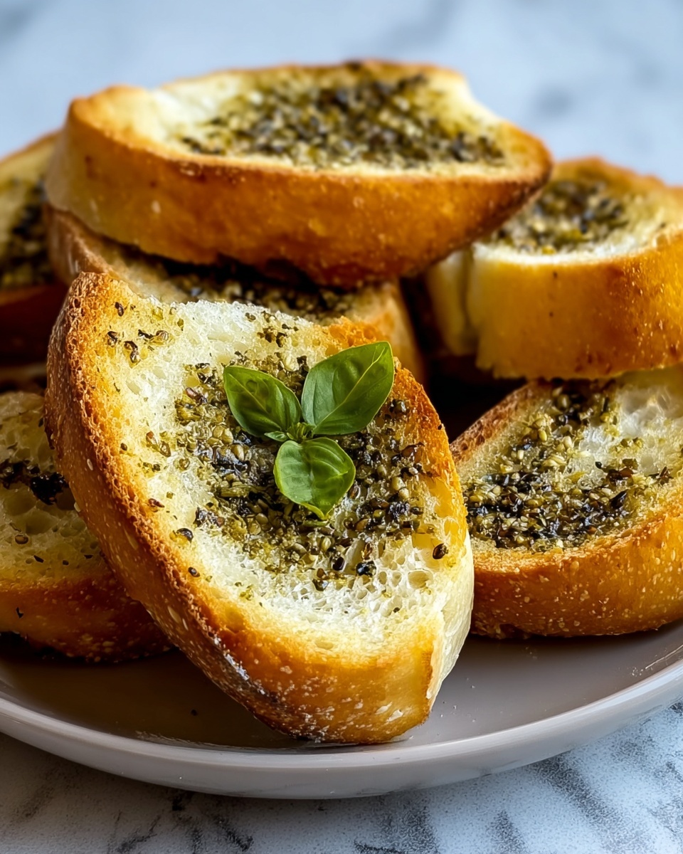 Basil Pesto Cheese Bread Rounds Recipe - Recipe Image