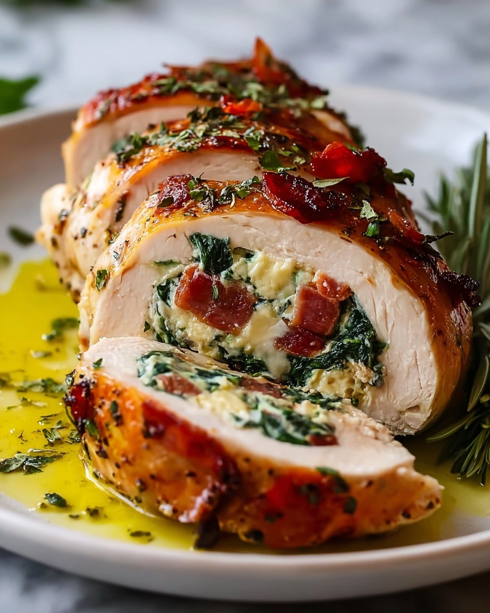 Stuffed Chicken Breast with Spinach and Cheese Recipe - Recipe Image