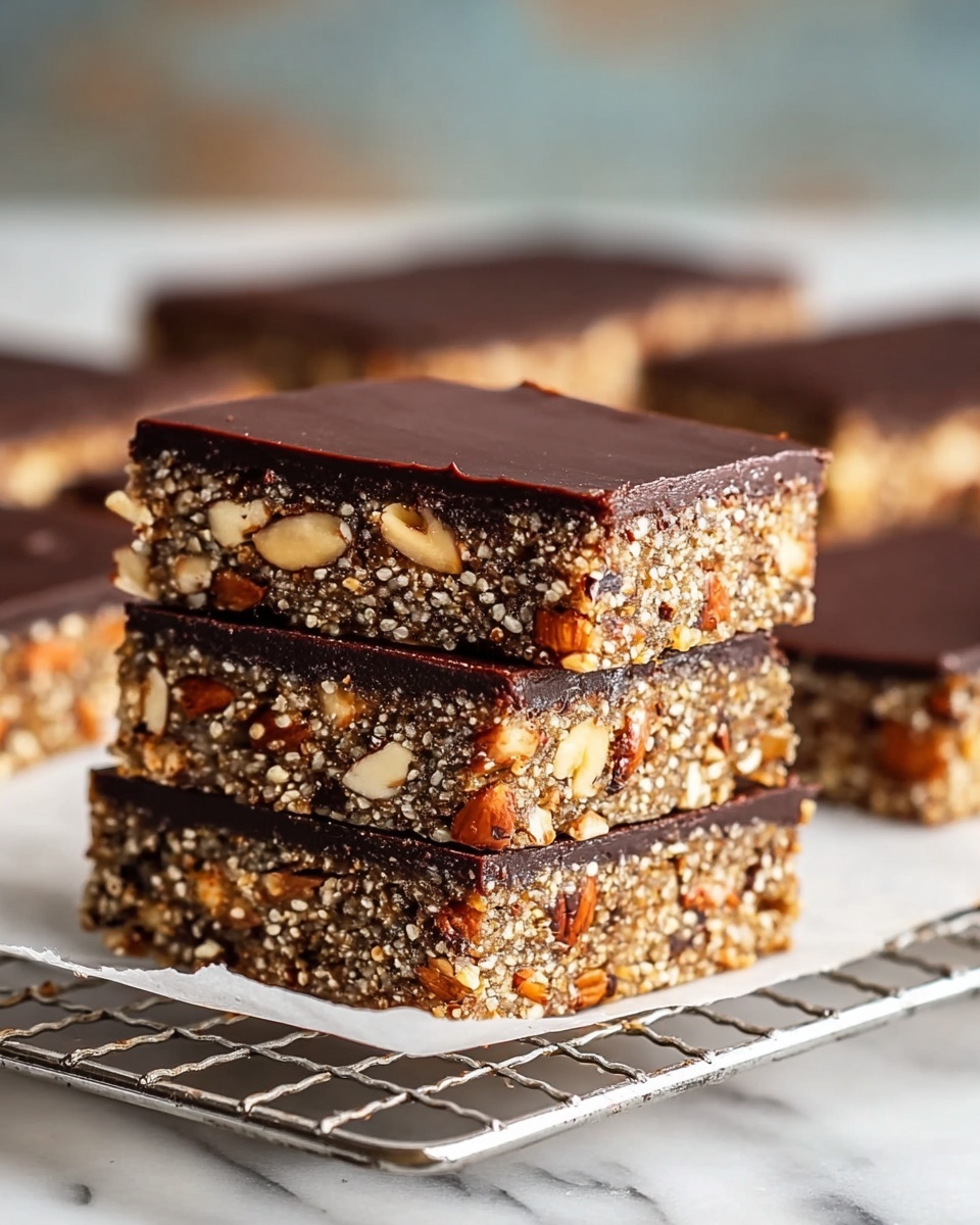 Chocolate Date Almond Bars Recipe - Recipe Image