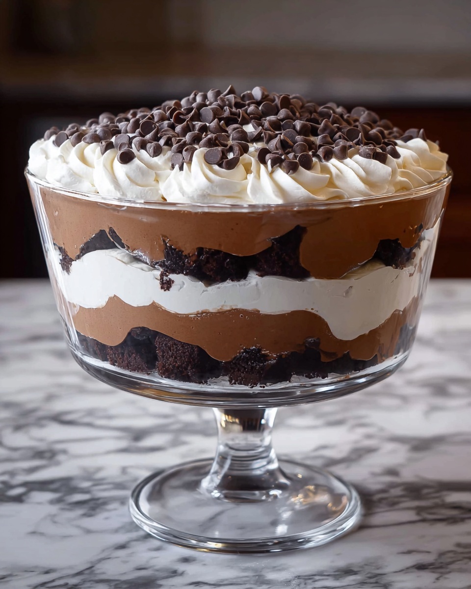 Chocolate Brownie Mousse Trifle Recipe - Recipe Image