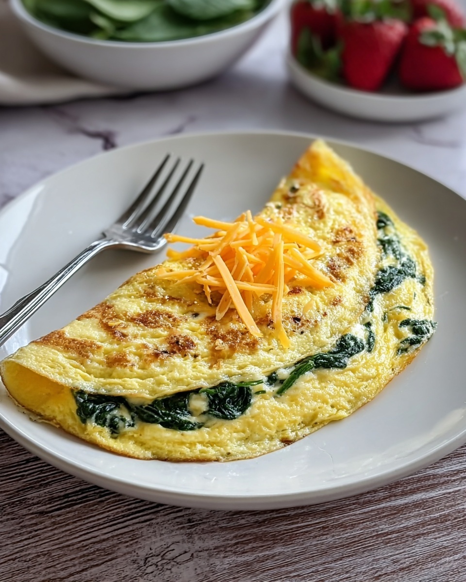 Spinach & Cheese Omelette Recipe - Recipe Image
