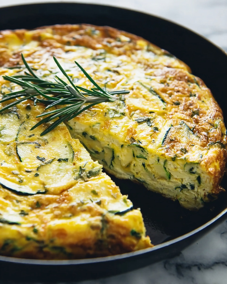 Zucchini & Cheddar Frittata Recipe - Recipe Image