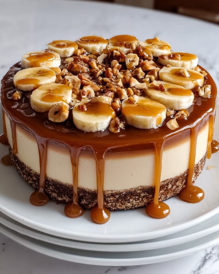 Banana Caramel Nut Cheesecake Recipe