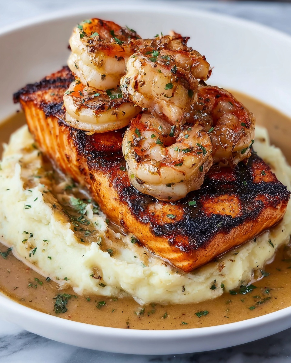 Cajun Salmon and Shrimp Recipe - Recipe Image