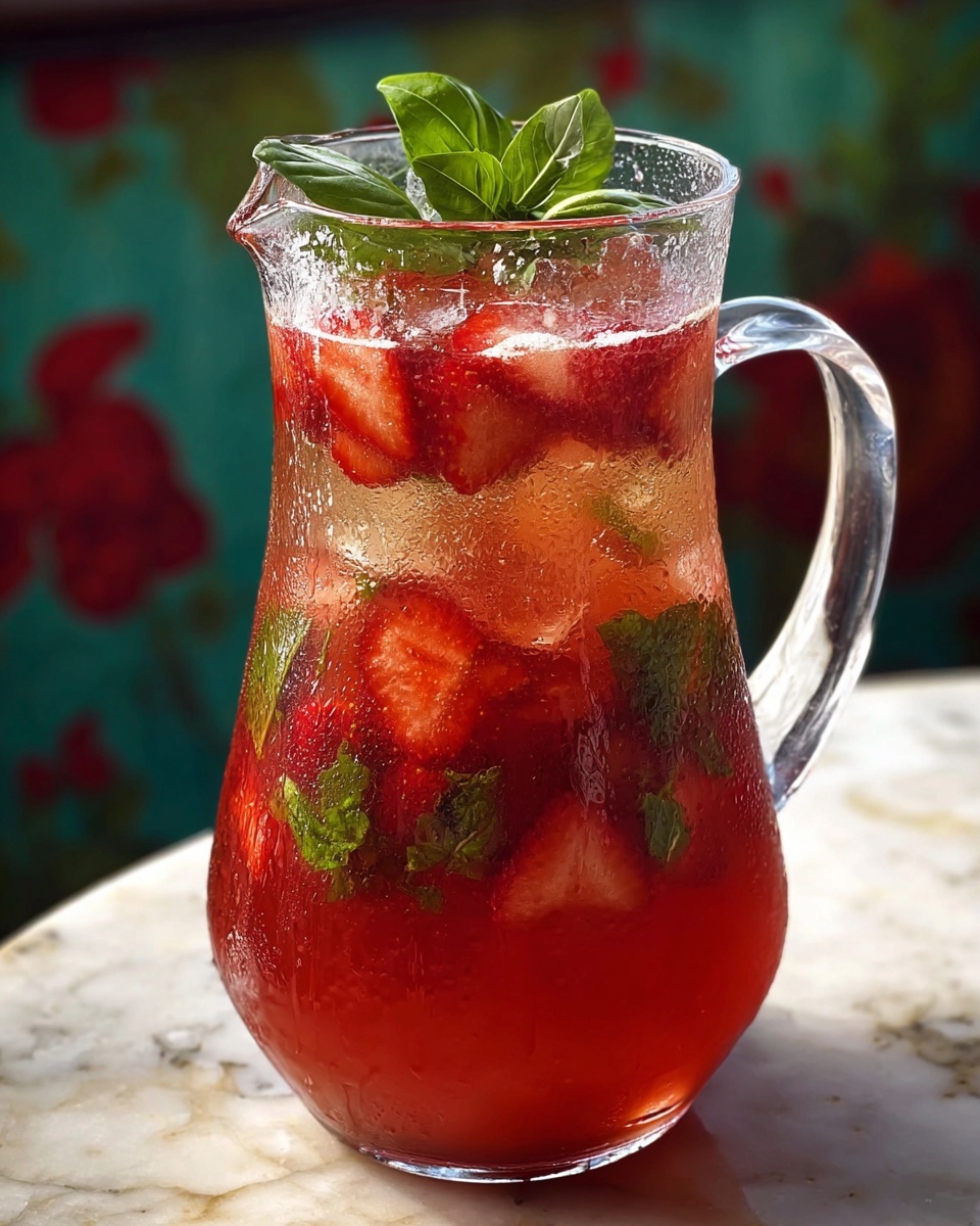 Strawberry Basil Lemonade Recipe - Recipe Image