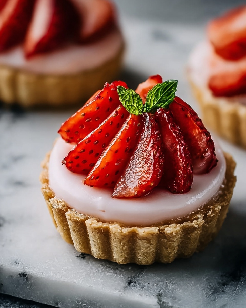 Strawberry Mousse Tartlets Recipe - Recipe Image