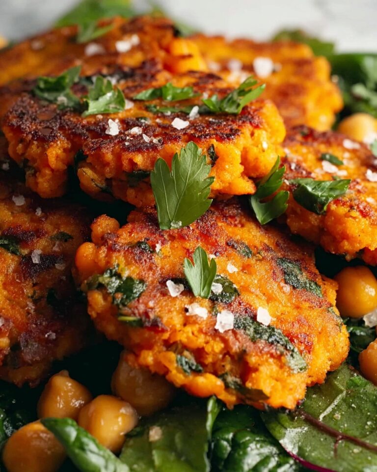Crispy Chickpea & Sweet Potato Fritters Recipe