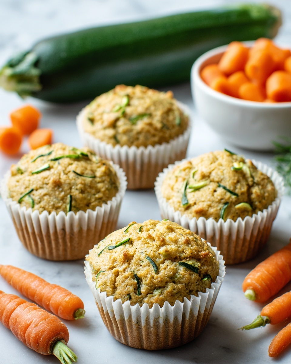 Zucchini and Carrot Breakfast Muffins Recipe - Recipe Image