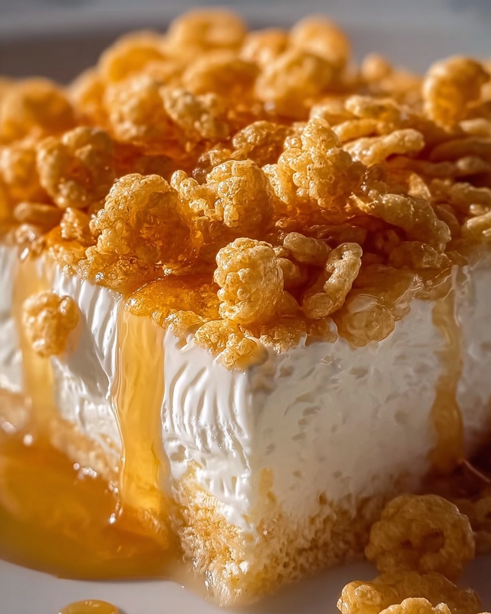 Rice Krispie Treat Cheesecake Recipe - Recipe Image
