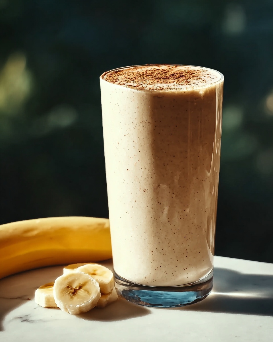 Banana & Almond Butter Smoothie Recipe - Recipe Image