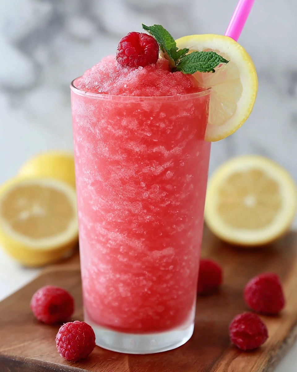 Raspberry Lemonade Slushie: Refreshing Summer Drink Recipe - Recipe Image