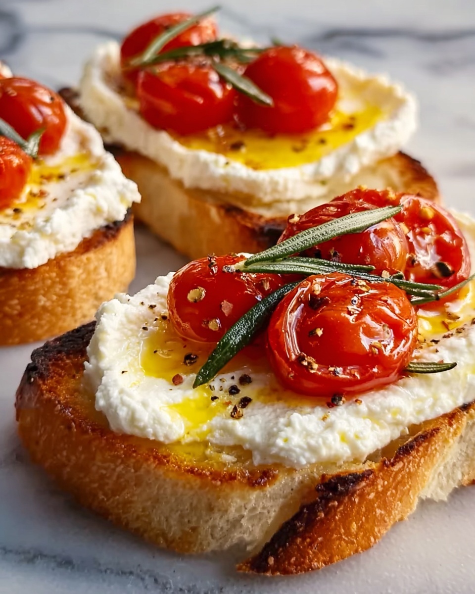 Whipped Feta Bruschetta Recipe - Recipe Image