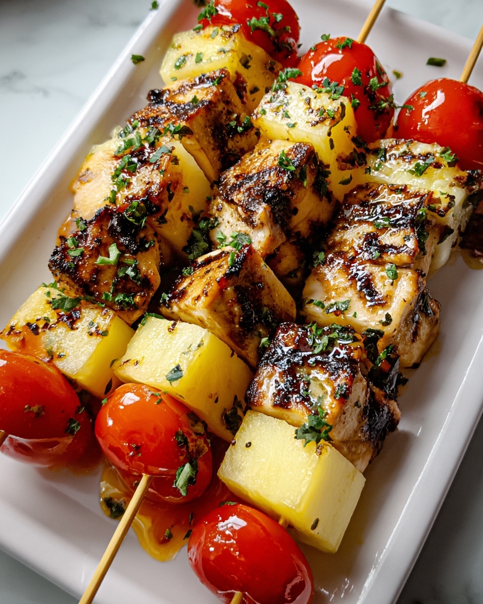 Cold Chicken-Cheese Kabobs Recipe - Recipe Image