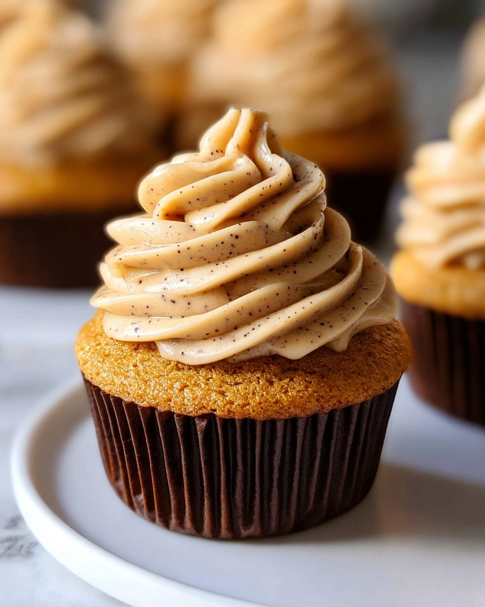 Pumpkin Cupcakes with Pumpkin Spice Cream Cheese Frosting Recipe - Recipe Image