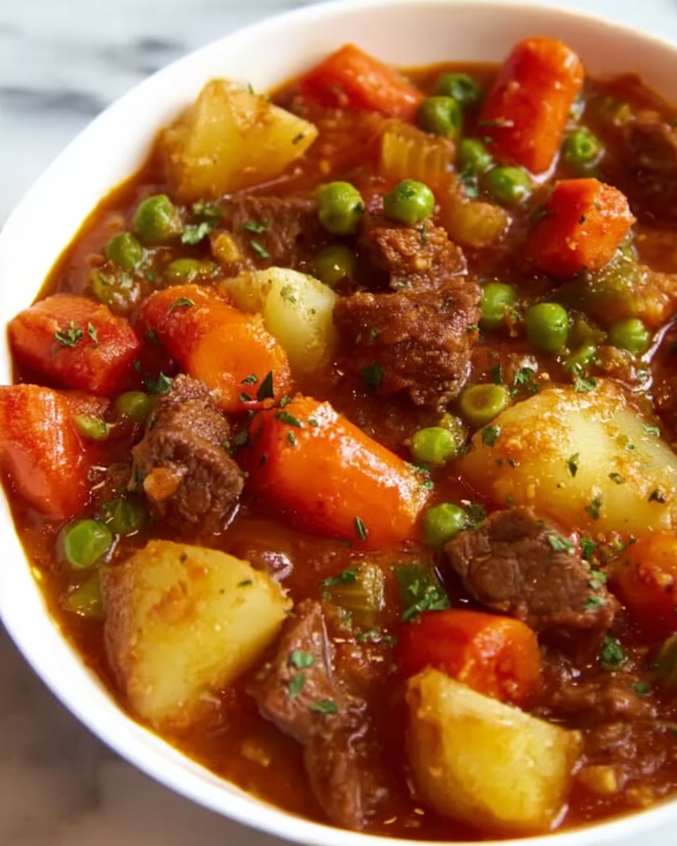 Hearty Vegetable-Meat Stew: Comfort in a Bowl Recipe - Recipe Image