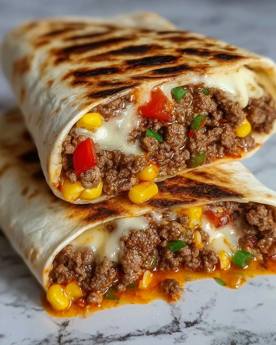 Sloppy Joe Grilled Burritos Recipe - Recipe Image
