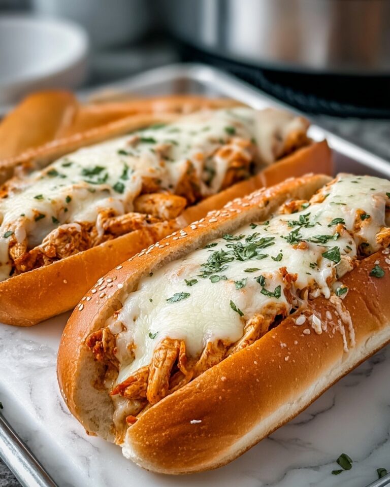 Slow Cooker Parmesan Garlic Chicken Sandwiches Recipe