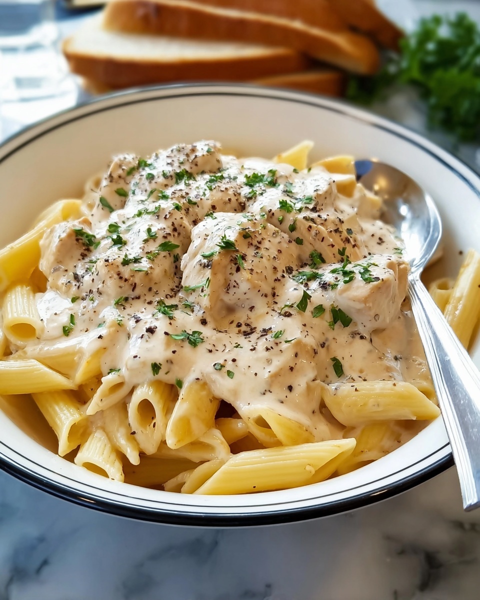 Crockpot Olive Garden Chicken Pasta Recipe - Recipe Image
