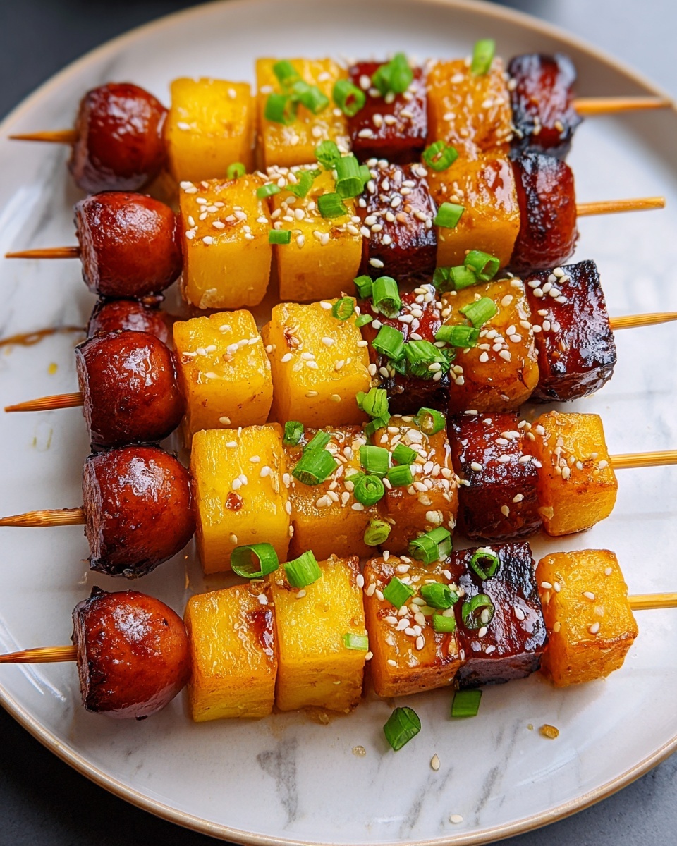 Sotteok Sotteok (Korean Rice Cake and Sausage Skewers) Recipe - Recipe Image