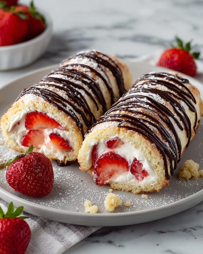 Strawberry Cream Rolls Recipe