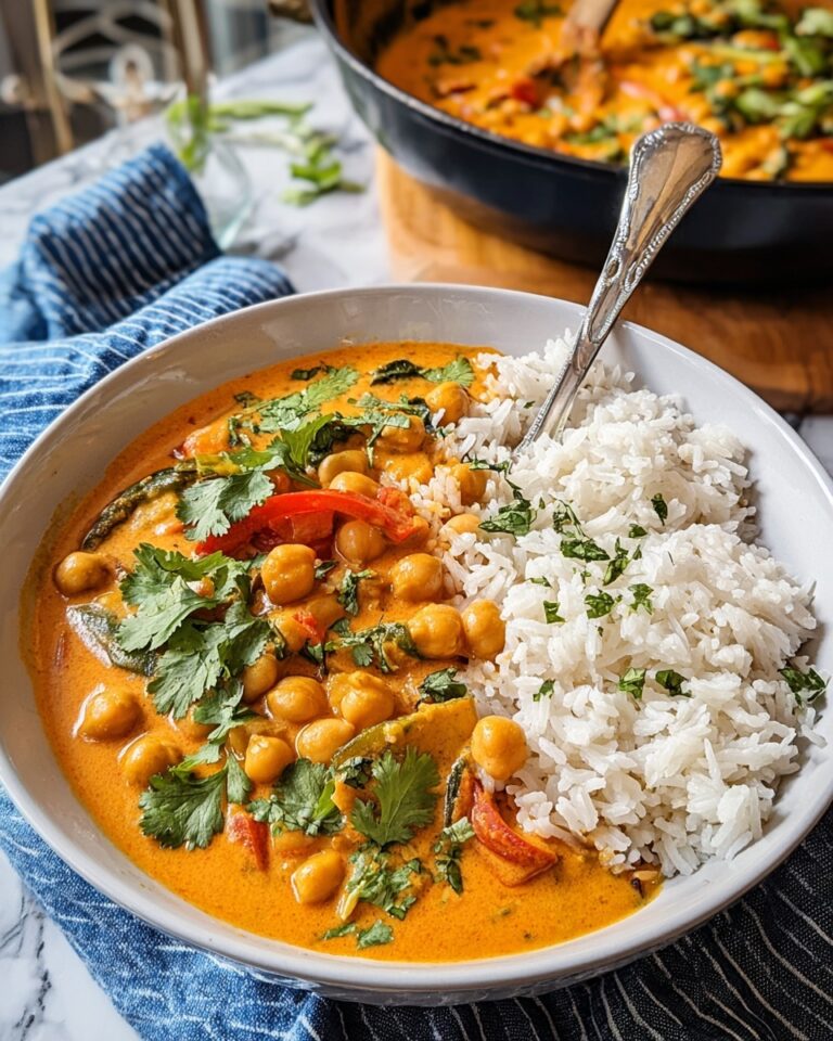 Creamy Vegetarian Chickpea Curry with Spinach Recipe