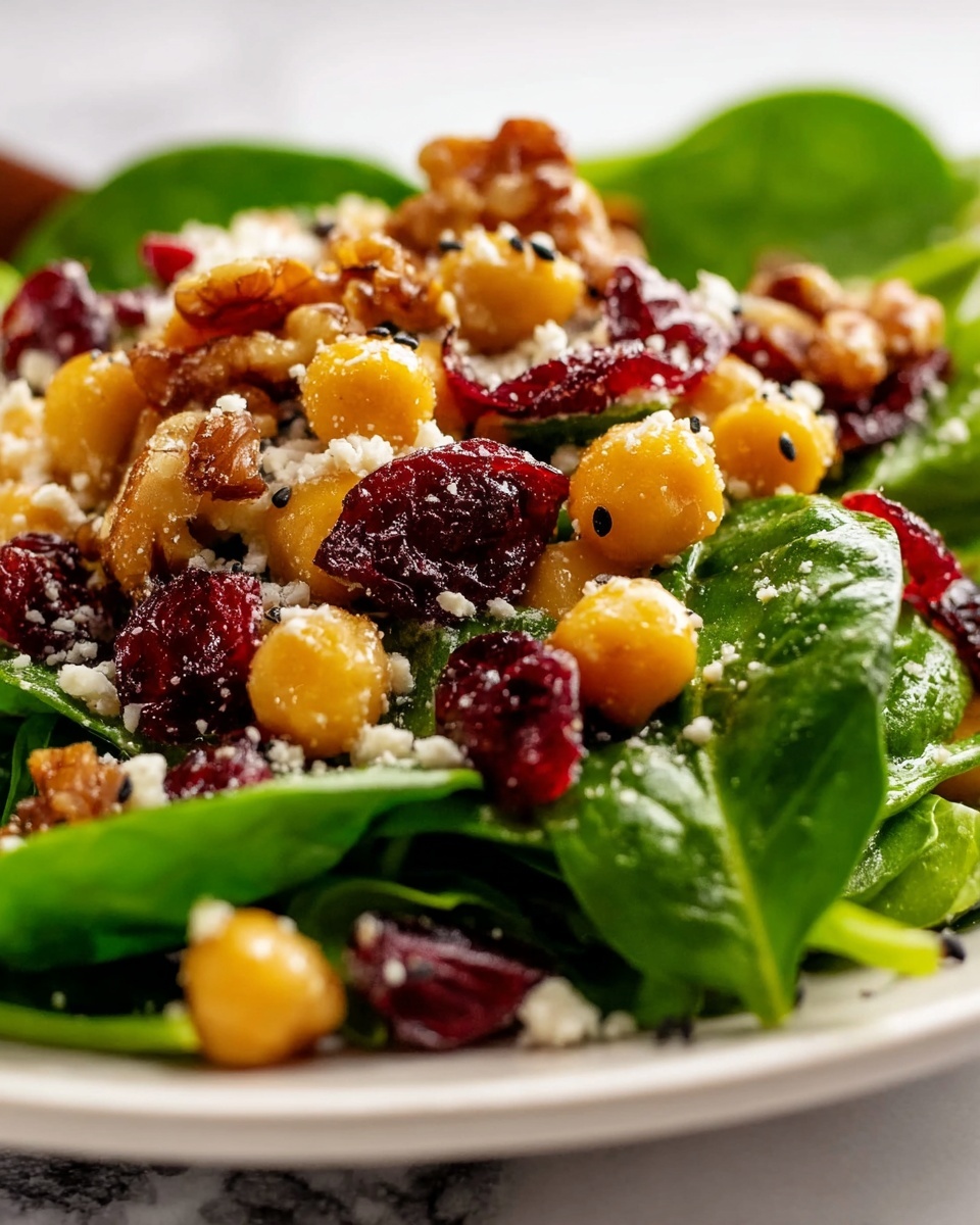 Cranberry Walnut Chickpea Salad with Orange Vinaigrette Recipe - Recipe Image