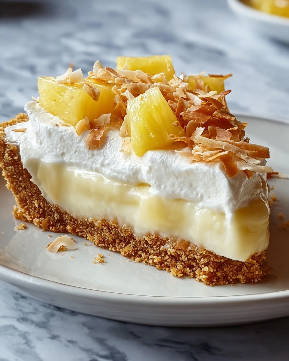 Pineapple Cream Cheese Pie Recipe - Recipe Image
