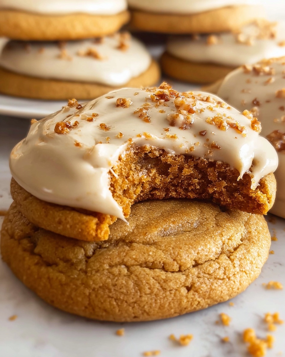 Pumpkin Cookies with Brown Butter Icing Recipe - Recipe Image