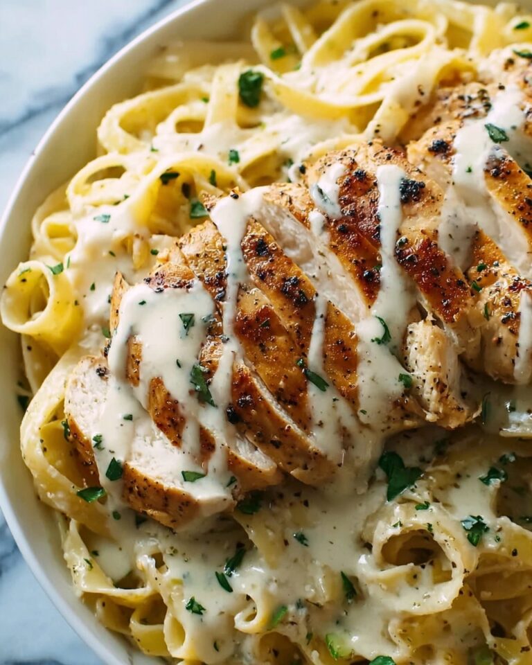 Chicken Alfredo with Egg Noodles Recipe
