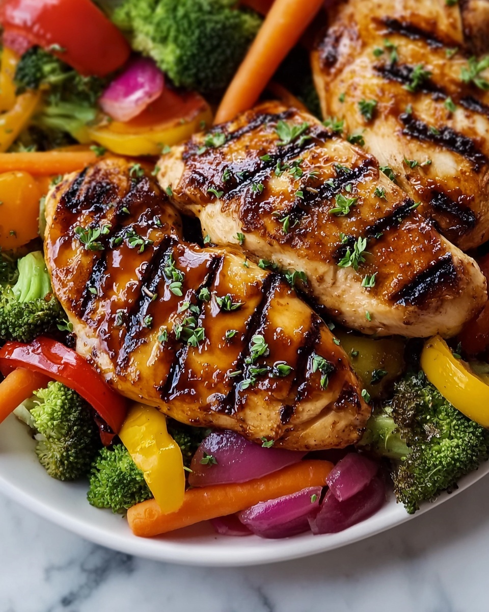 One-Pan Balsamic Chicken with Roasted Veggies Recipe - Recipe Image