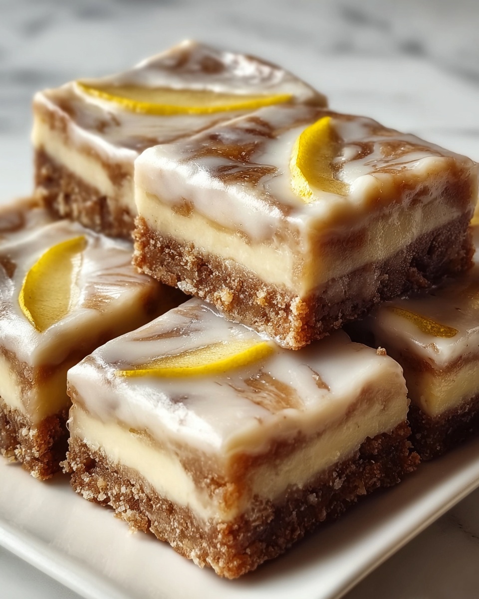 Brown Butter Apple Blondies with Cinnamon Maple Glaze Recipe - Recipe Image