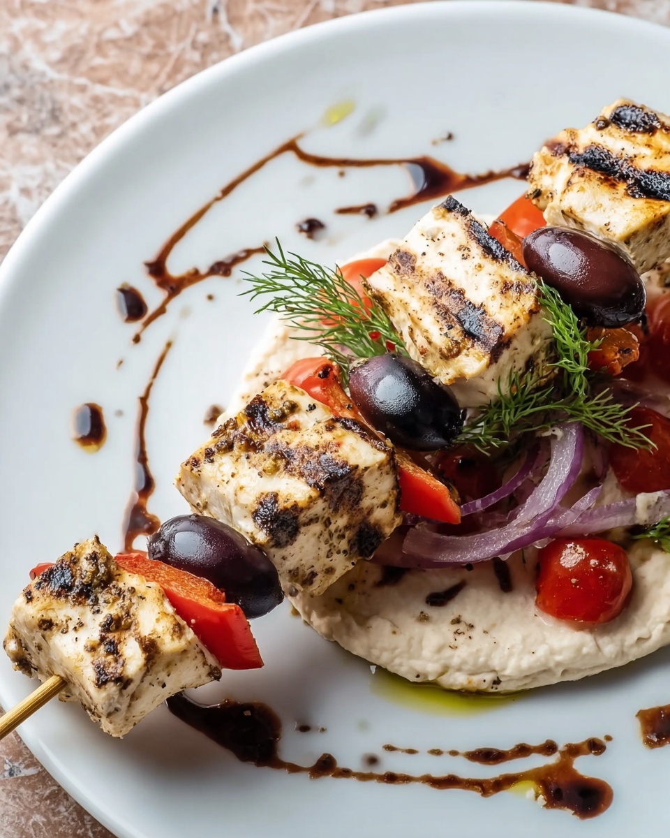 Greek Chicken Souvlaki with Tzatziki Recipe - Recipe Image