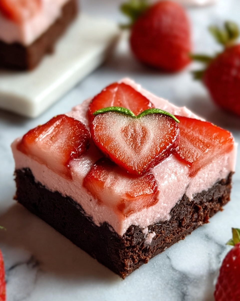 Strawberry Swirl Brownies Recipe - Recipe Image