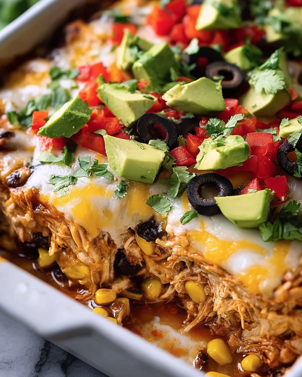 Chicken Burrito Casserole Recipe - Recipe Image