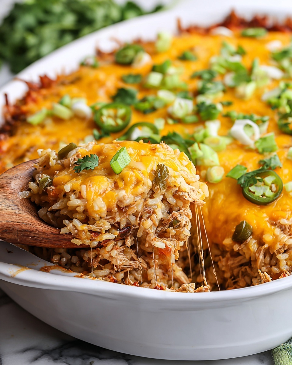 Green Chile Chicken and Rice Casserole Recipe - Recipe Image