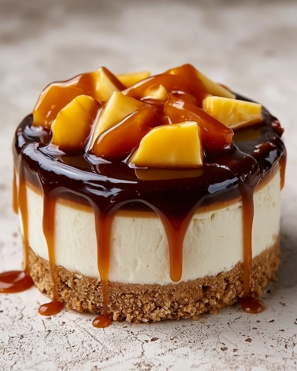 Indulgent Caramel Apple Cheesecake Recipe - Recipe Image