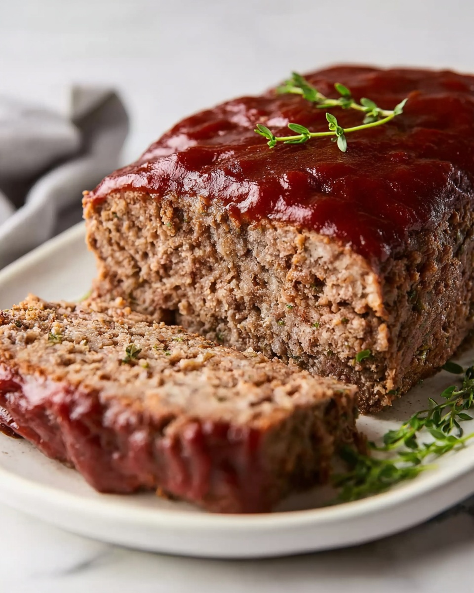 Classic Homemade Meatloaf Recipe - Recipe Image