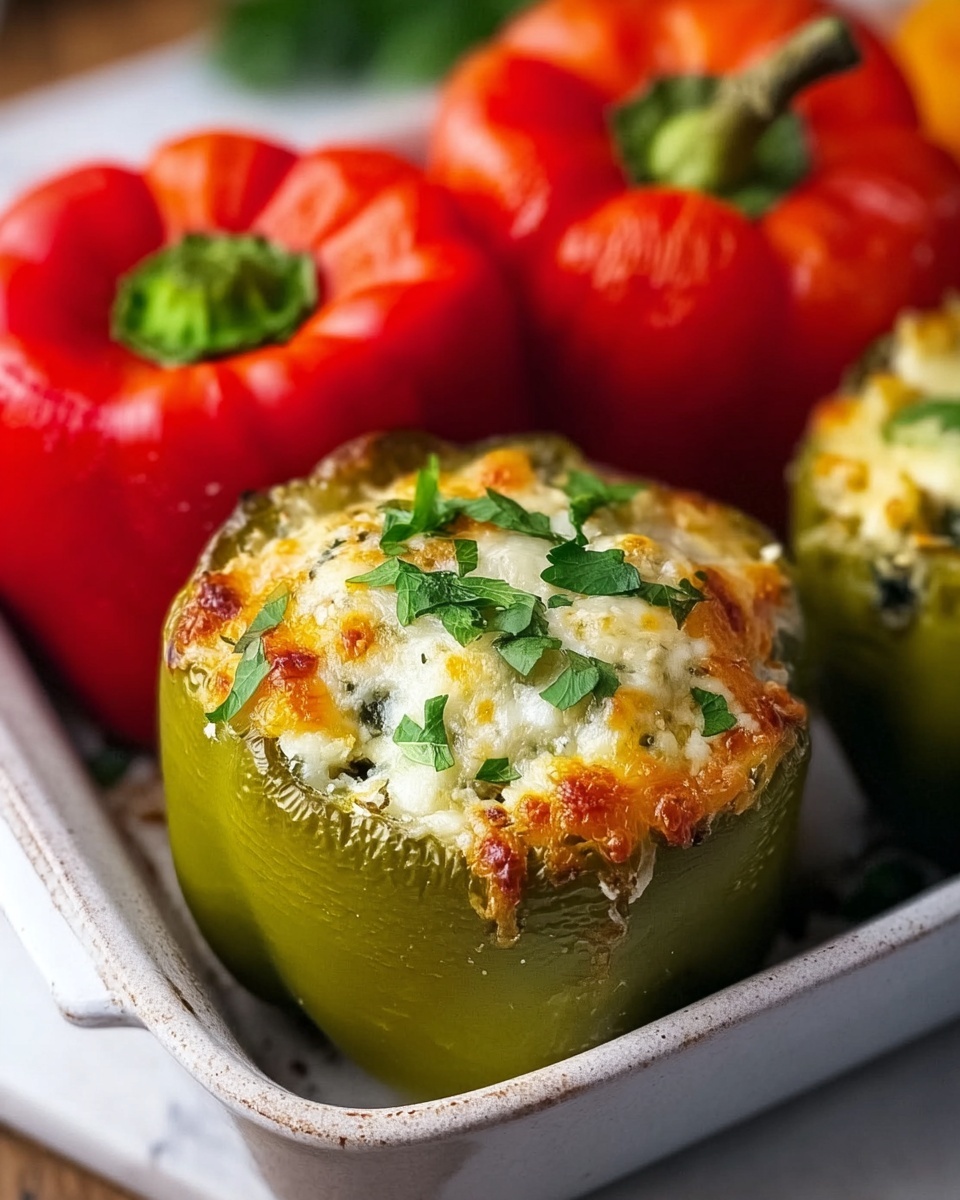 Herb and Cheese Stuffed Bell Peppers Recipe - Recipe Image