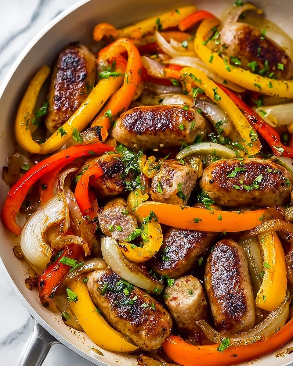 Sausage and Peppers Skillet Recipe - Recipe Image