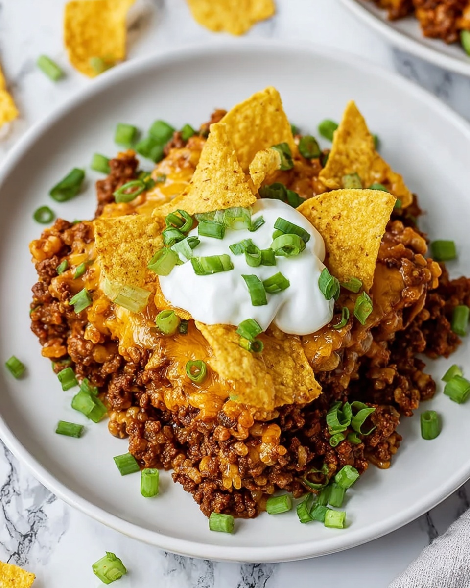 Easy Frito Pie Casserole Recipe - Recipe Image