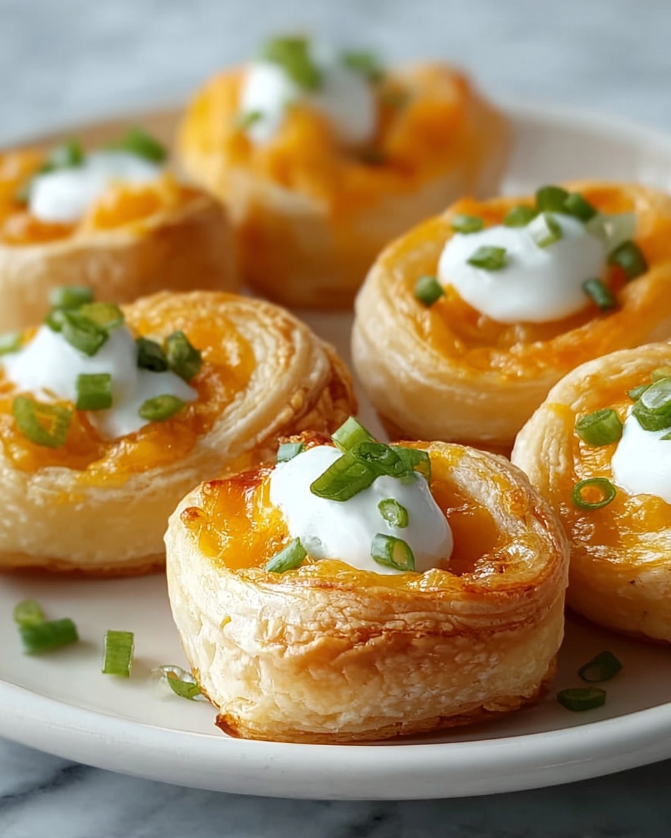 Buffalo Chicken Roll-Ups: A Spicy and Creamy Appetizer Delight Recipe - Recipe Image