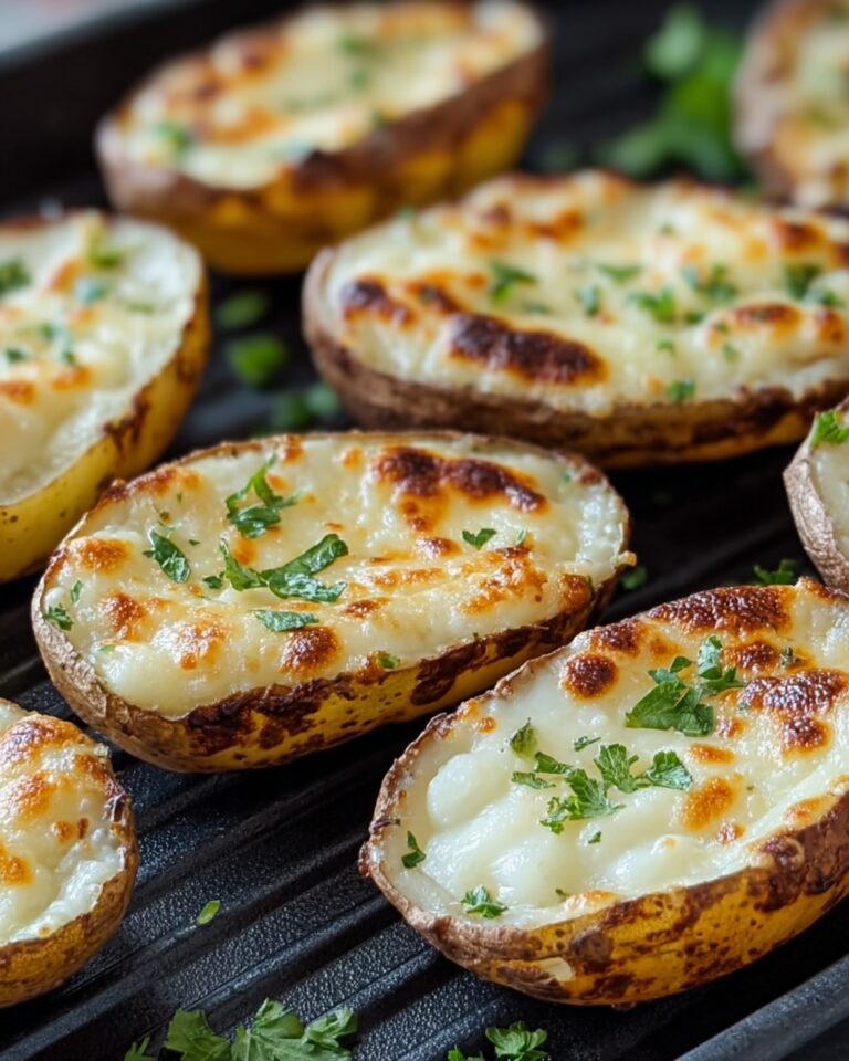 Air Fryer Potato Skins with Cheddar and Bacon Recipe