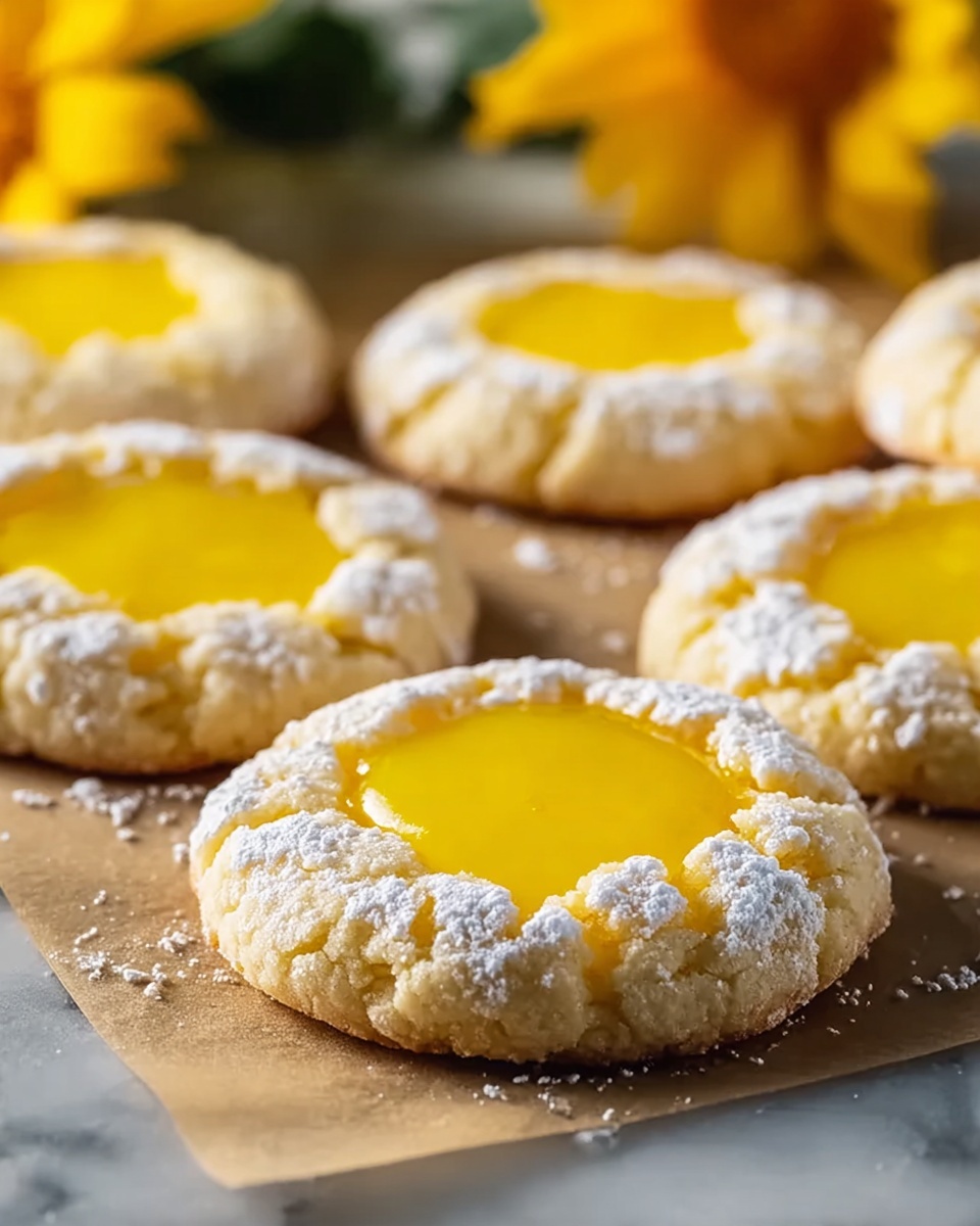 Lemon Curd Thumbprint Cookies Recipe - Recipe Image