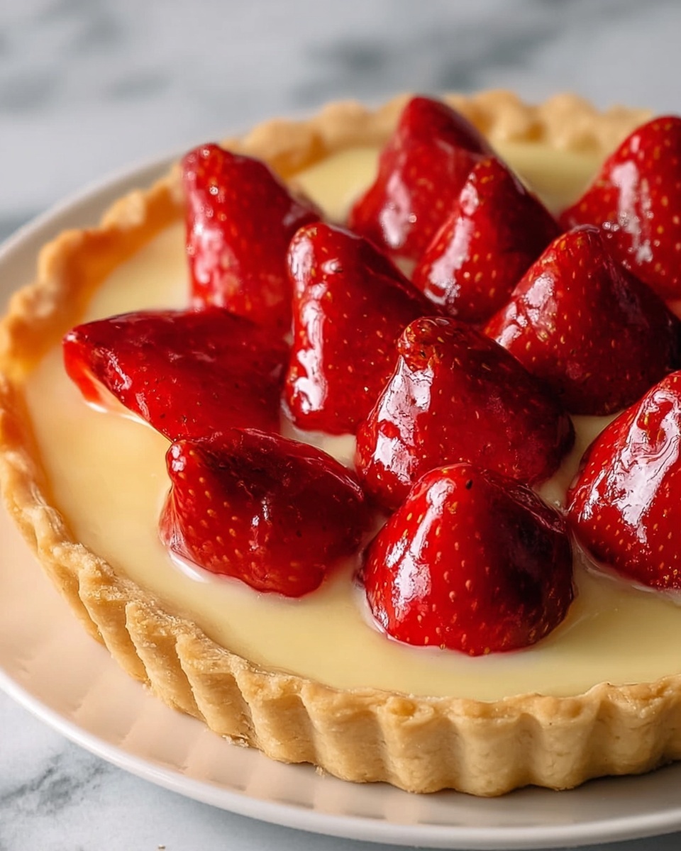 Traditional French Strawberry Tart Recipe - Recipe Image