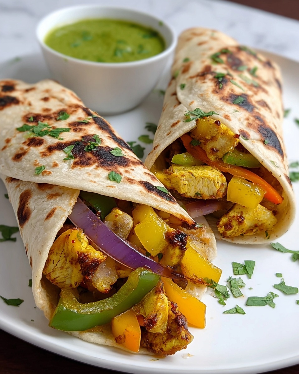 Chicken Fajita Burrito Recipe - Recipe Image