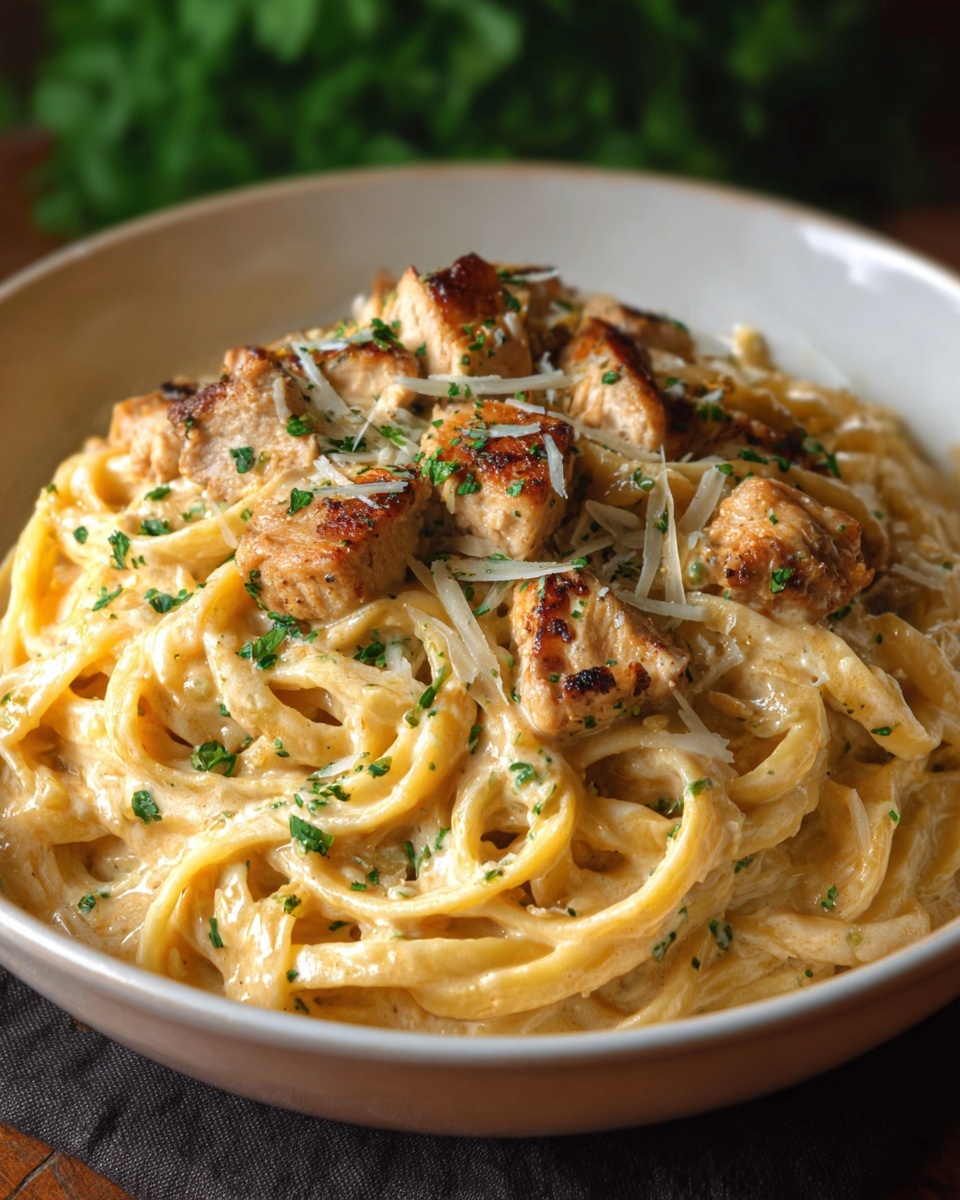 Creamy Cowboy Butter Chicken Linguine Recipe - Recipe Image