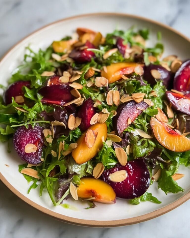 Unique French Beans with Peach and Basil Recipe