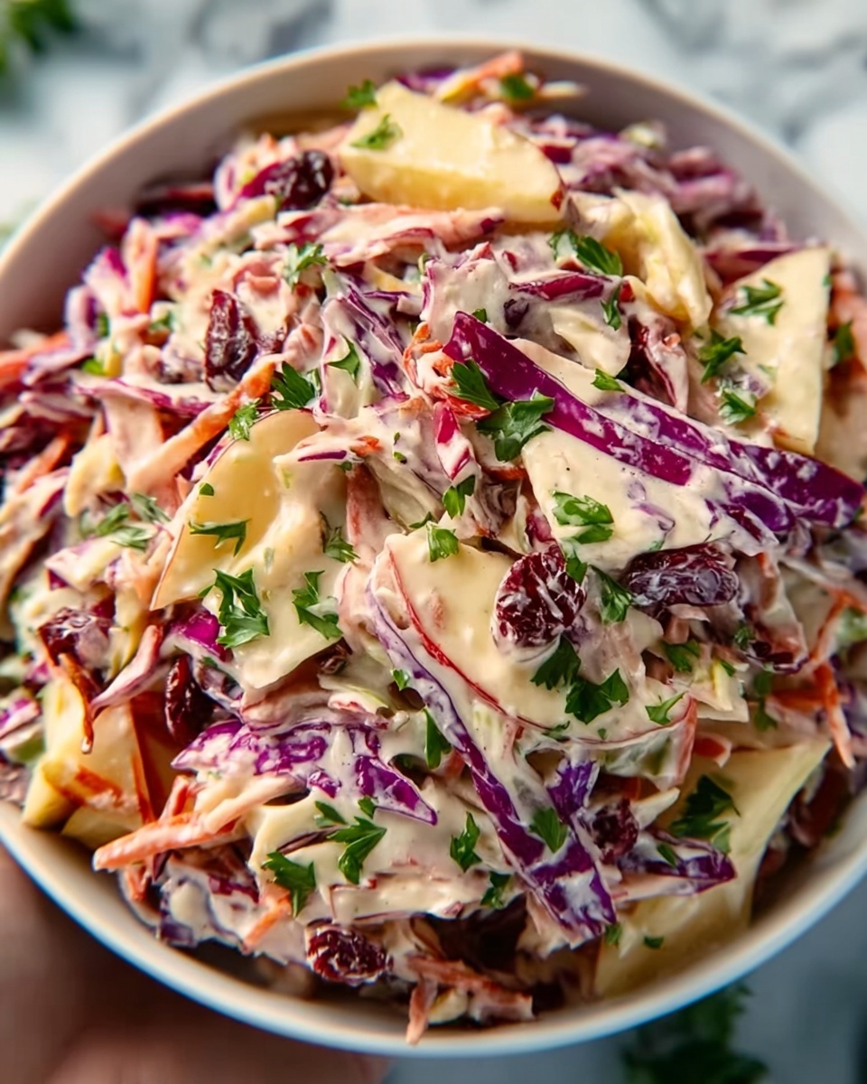 Apple Cranberry Coleslaw Recipe - Recipe Image